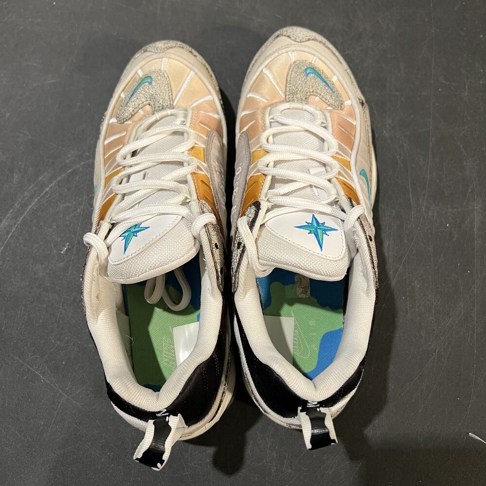 Nike Air Max 98 NYC La Mezcla 9.5 Mens Multi Color Teal Blue CI1502-001 Sneakers - Picture 8 of 9